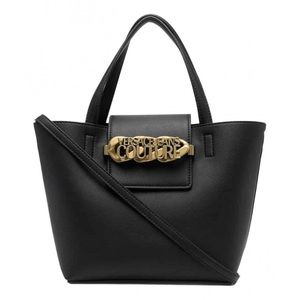New Versace Jeans Couture Bag Tote Handbag Black Gold